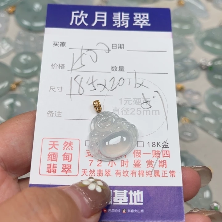 翡翠未镶嵌颈饰天然