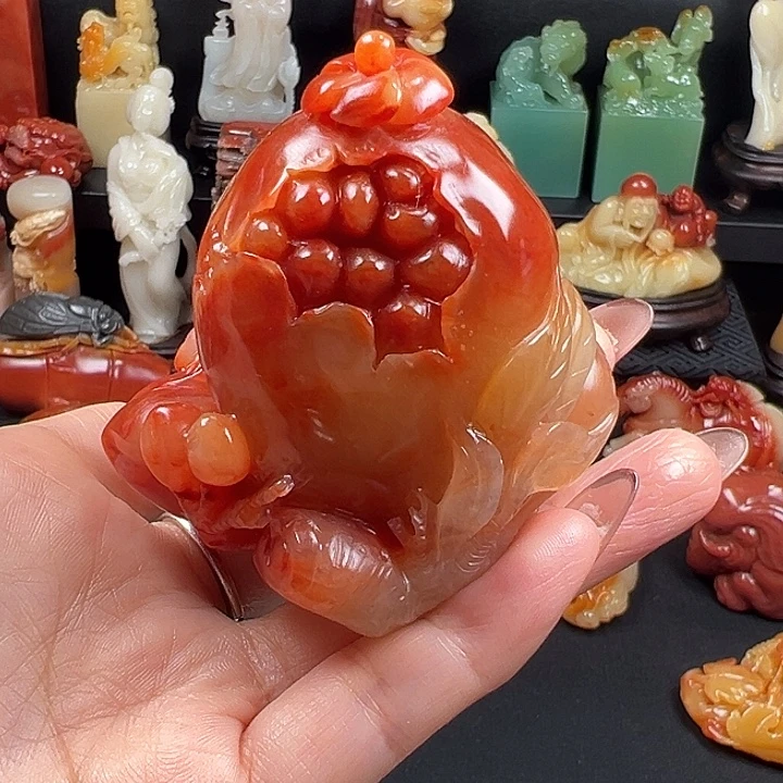 寿山石高山水冻石