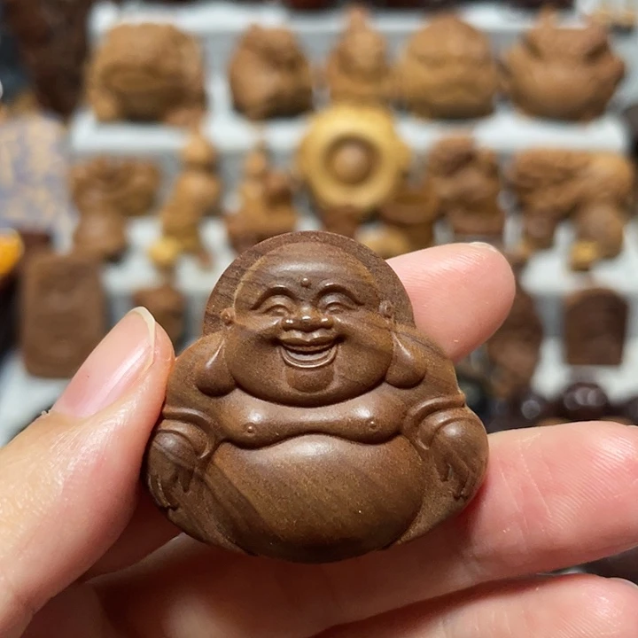 其他檀香木笑佛保真印度迈索尔老山檀香