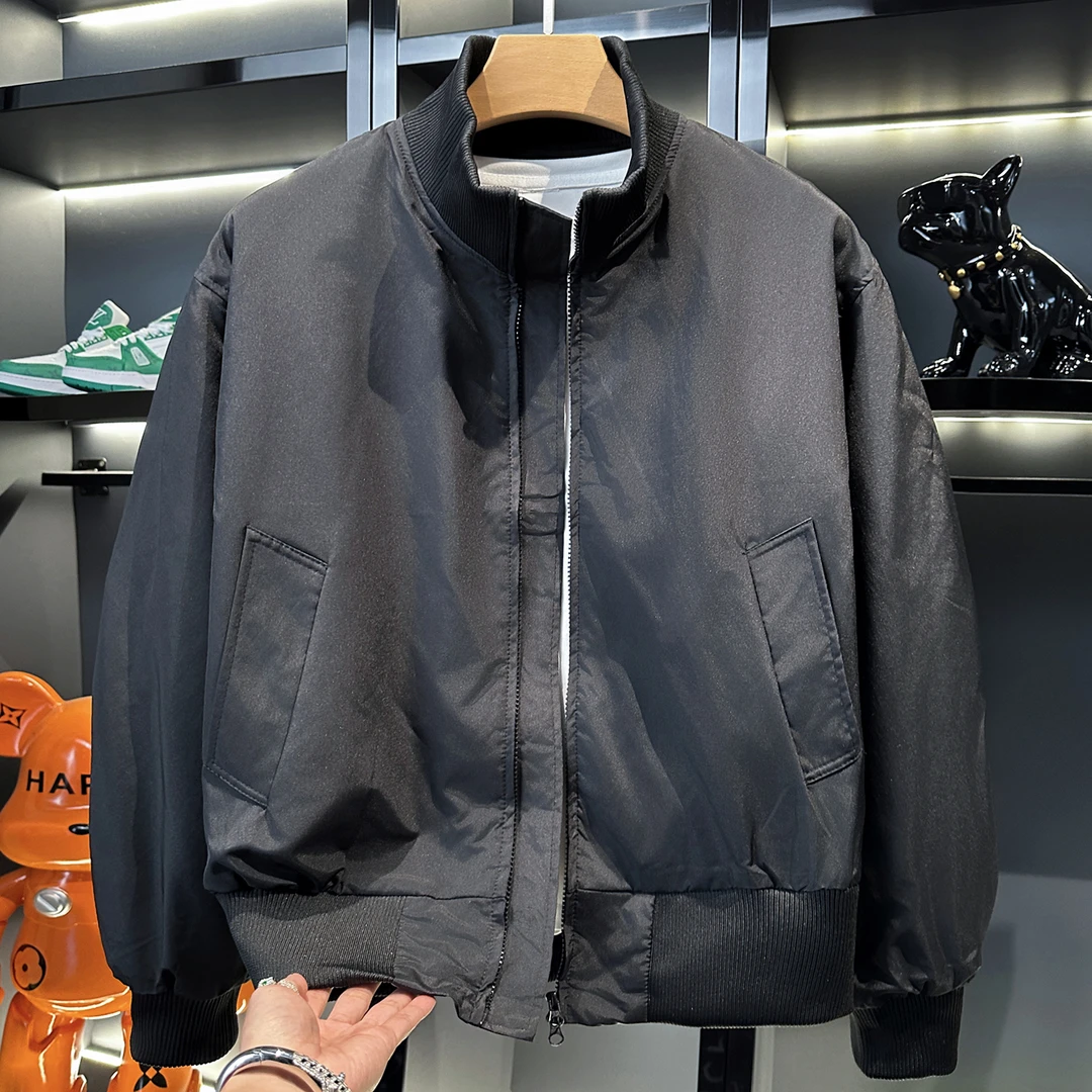 2025秋季薄款短款飞行夹克男立领棒球服美式复古防风休闲工装外套