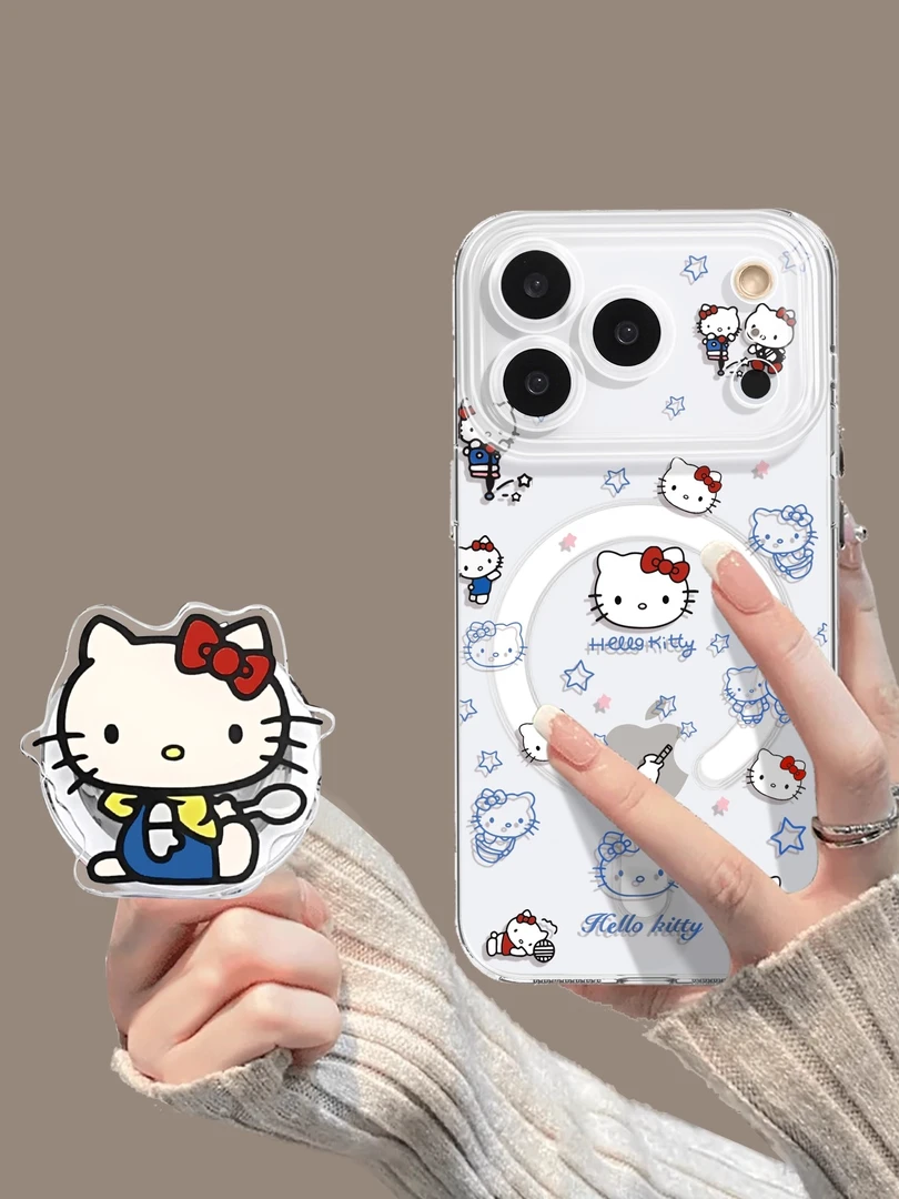 hellokitty适用苹果17手机壳iphone17pro透明磁吸16pro带支架14