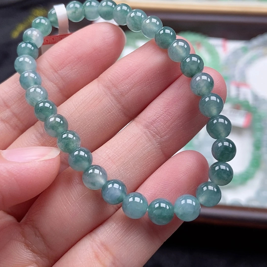 翡翠未镶嵌手串卡6