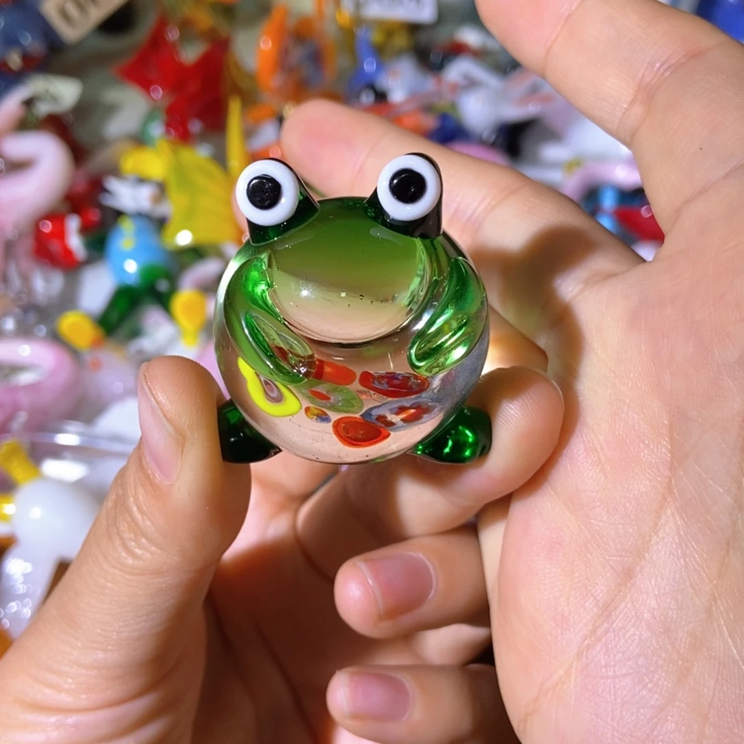 琉璃手工艺品青蛙