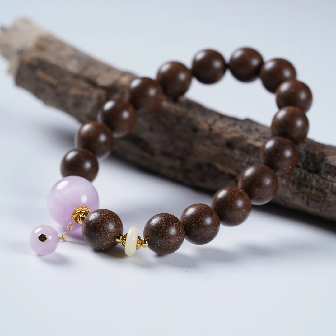 【珊木居】HXZ1192JY TO-P系列 宣和御制天年香1.0+1.2紫锂辉手串