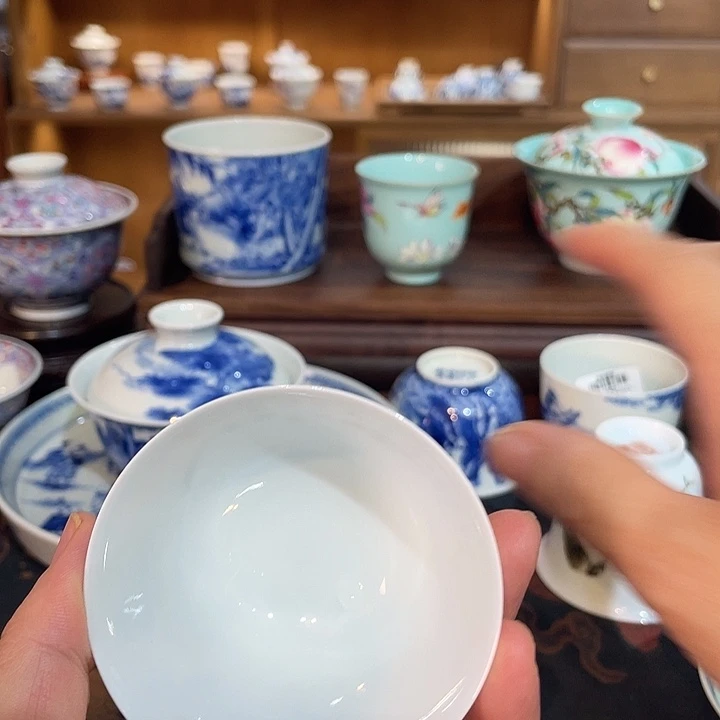 木*釤手工粉彩杯子杯子