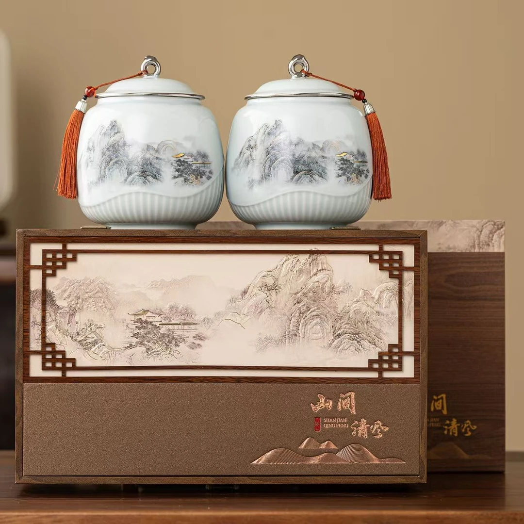 荒野小种红茶叶新茶正宗武浓香型罐装送长辈礼盒装定制
