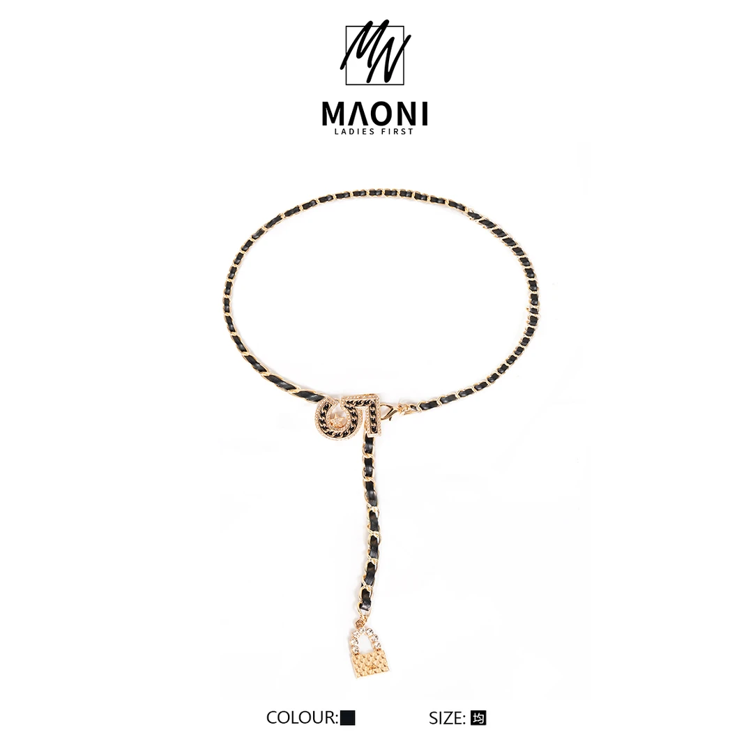 毛妮Peshe【百搭】轻奢INS气质装饰设计师暗黑腰链配饰时尚DX9000