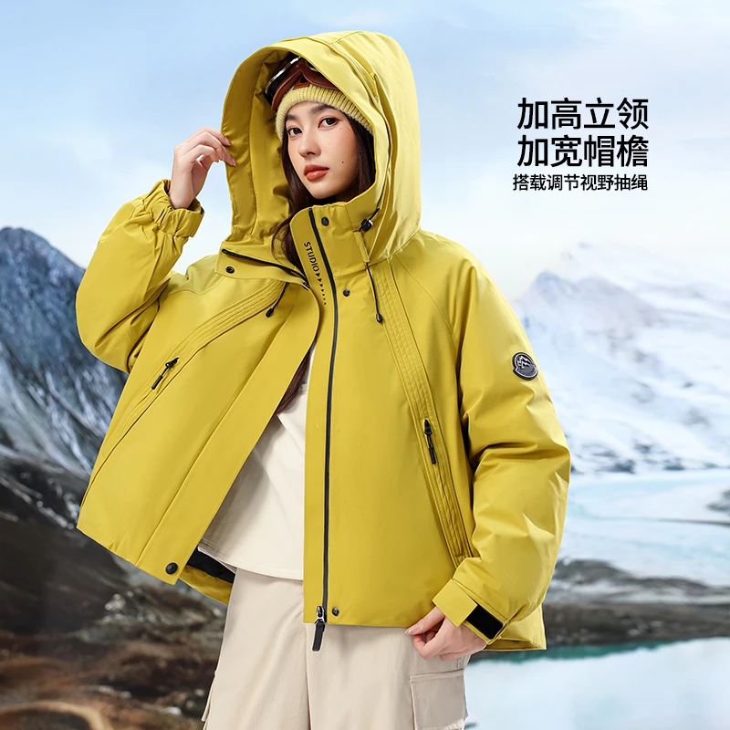 风之韵软壳保暖女款爆款新款潮流鹅绒服F81951