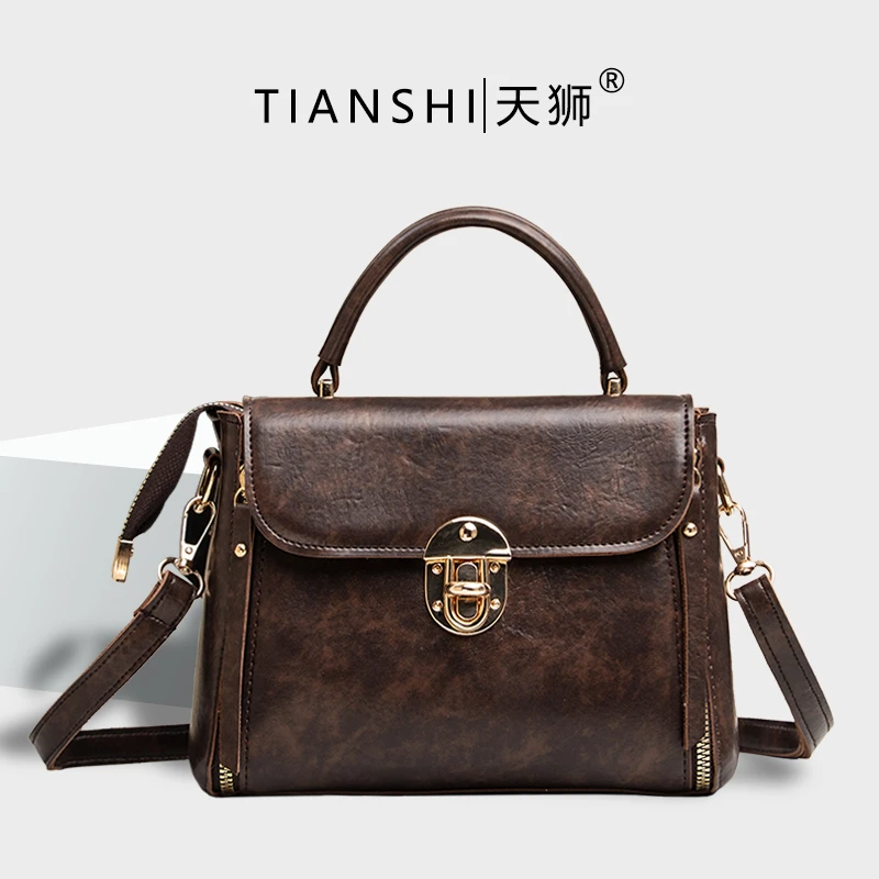 【长22cm*高18cm*厚11cm】高品质单肩手提斜挎包6619咖色