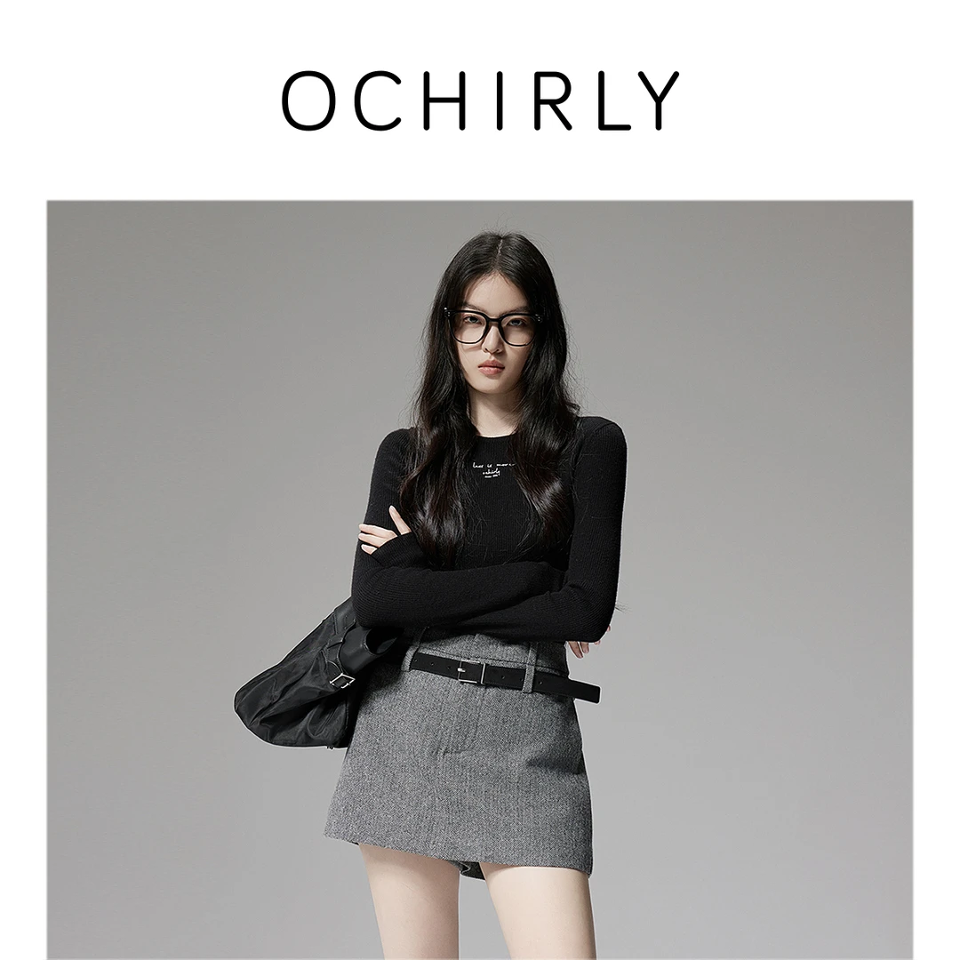 ochirly【桑蚕丝羊毛】毛衣针织气质秋新品OOTD穿搭1LK303896F