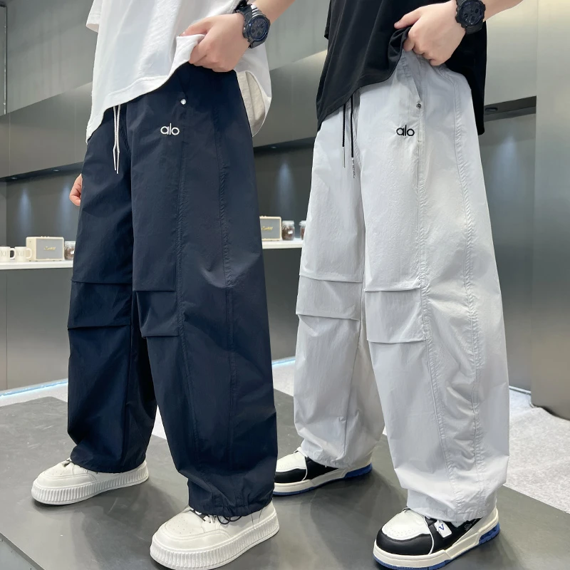 男童裤子夏季薄款宽松2025中大童韩版防蚊裤洋气儿童休闲裤百搭潮