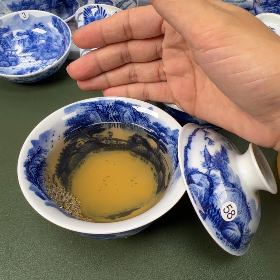 景德镇纯手工纯手绘茶具木木58