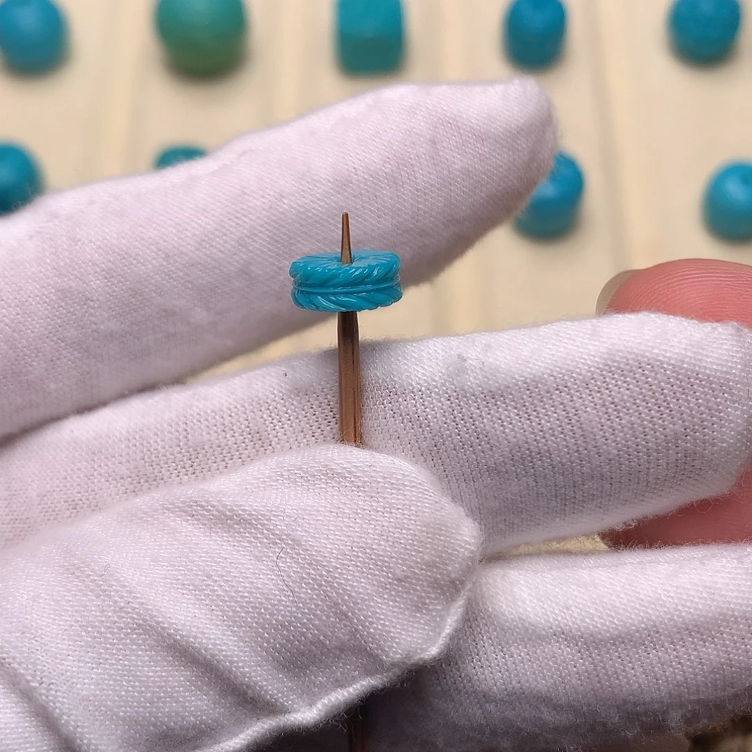 绿松石未镶嵌绿松石羽毛8.5