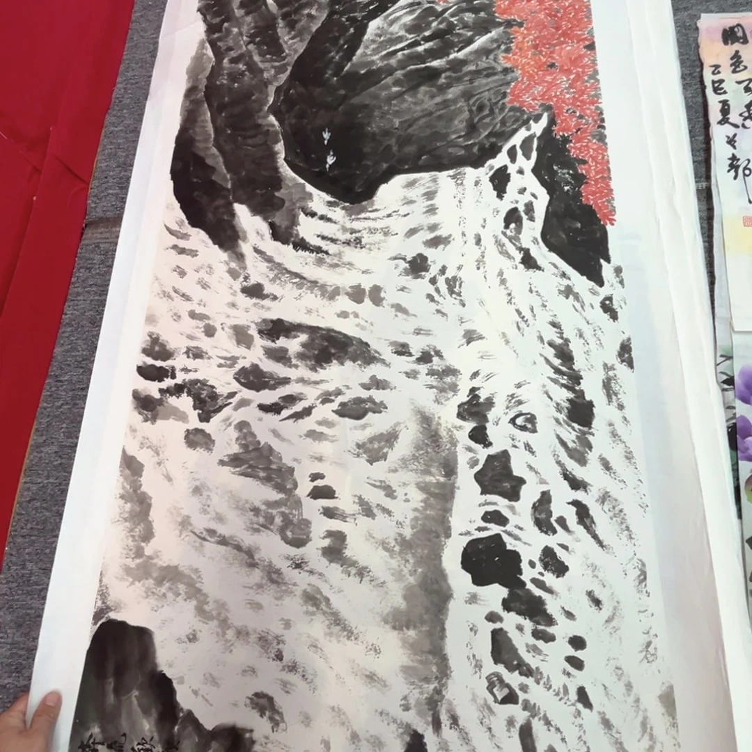 国画绘画作品多次参加全国140.70