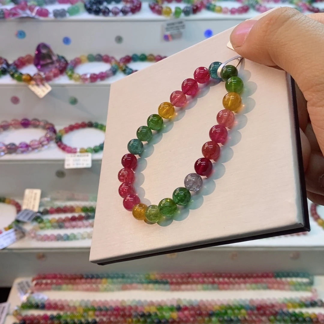 手串碧玺未镶嵌多样性发一条