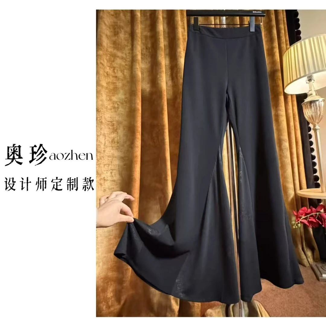 【喇叭裤】口碑版型系列春秋复古显瘦中高腰西装喇叭裤返场爆款裤子