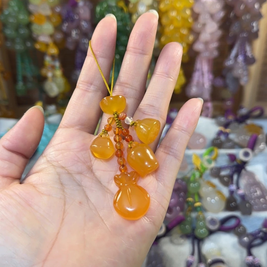 未镶嵌手机挂件玛瑙/玉髓