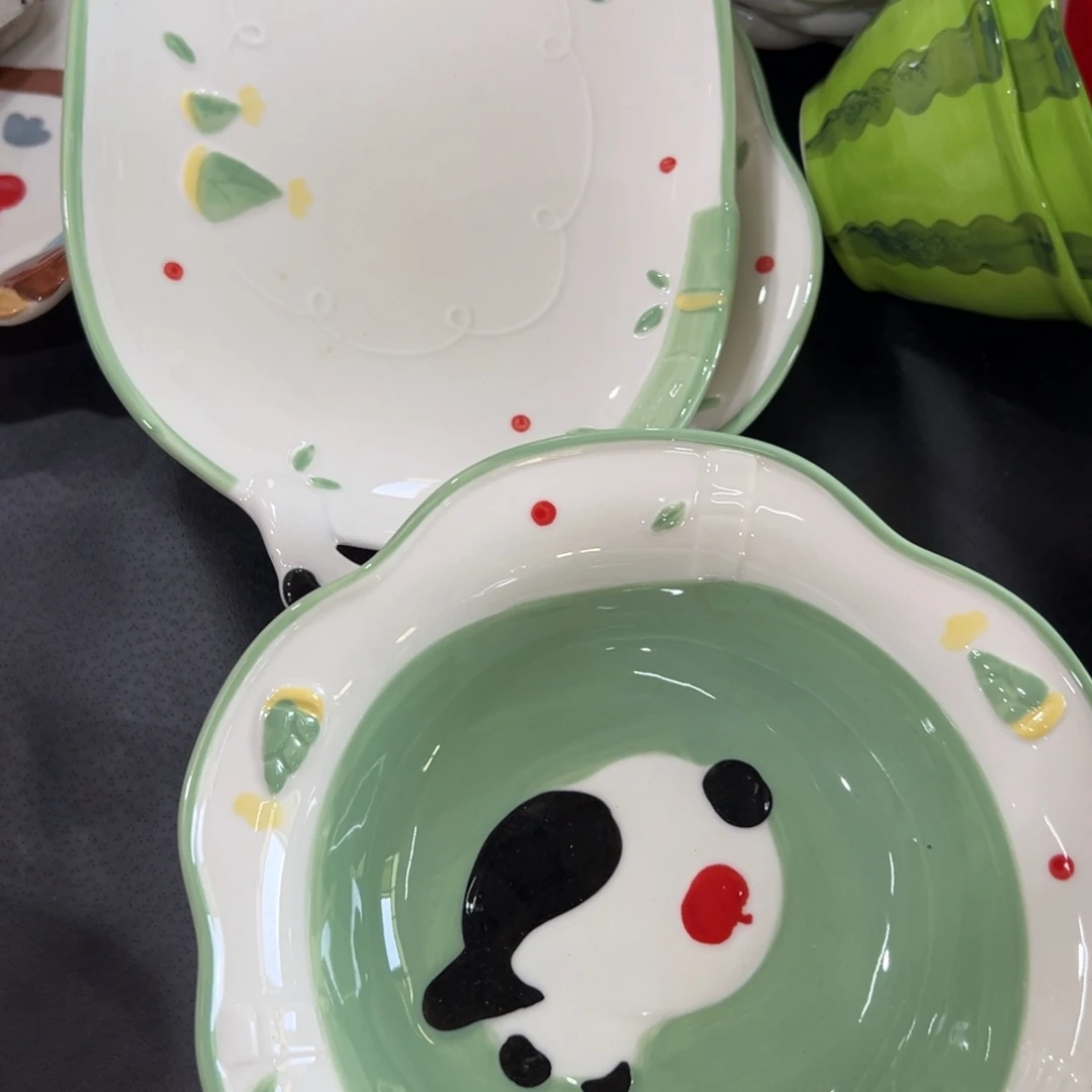 摆件高温陶瓷釉下彩正品