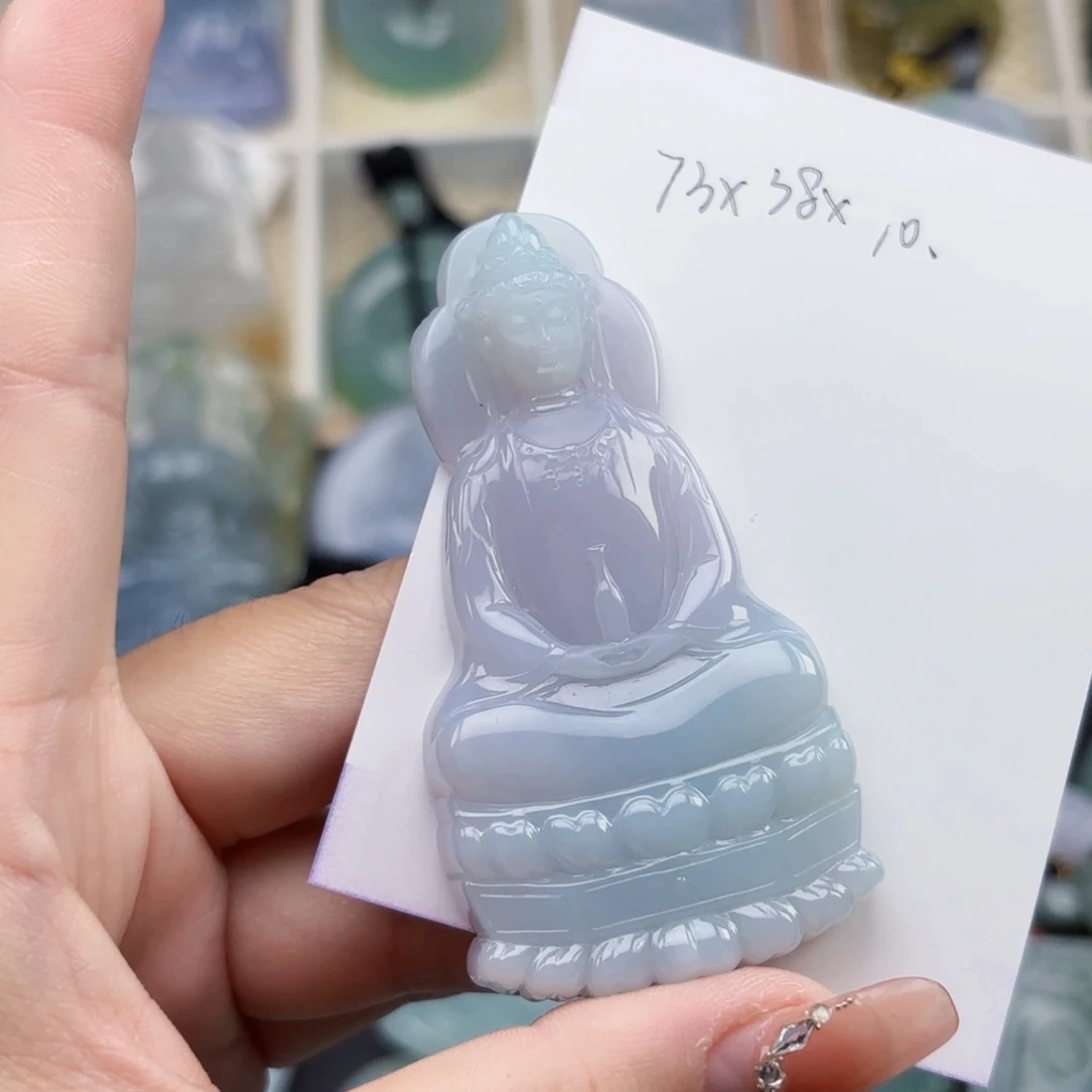 颈饰未镶嵌翡翠观音