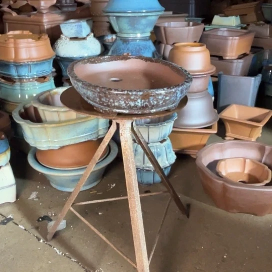 紫砂花盆用****2高温釉盆