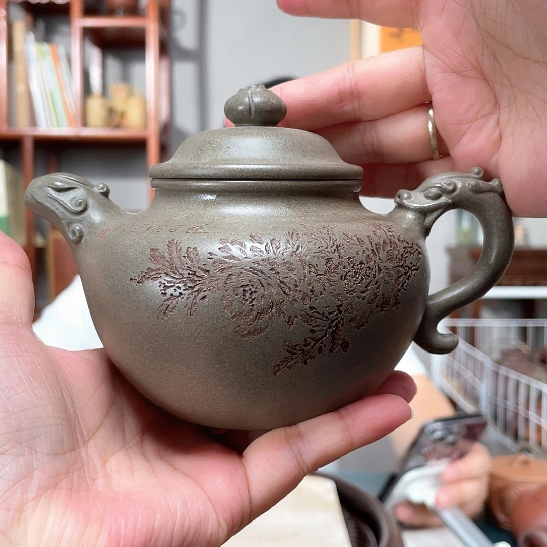 茶壶段泥蟹壳青祥龙莲子
