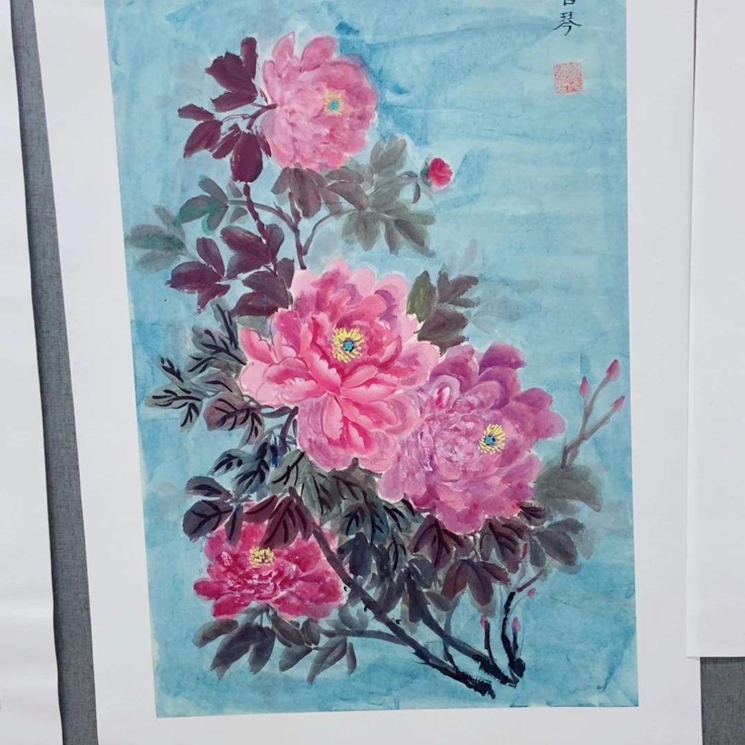 文***6国画手写手绘国画作品44