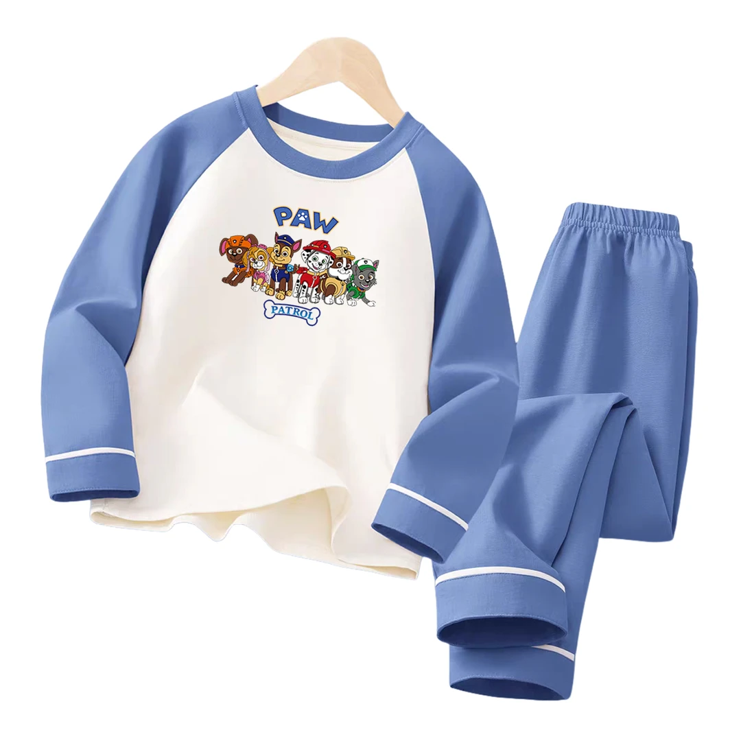 汪汪队儿童睡衣套装2025春秋新款秋衣秋裤纯棉套装男女童家居服潮