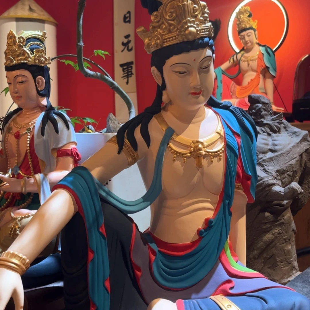梨木逃****?自在观音加光圈底座