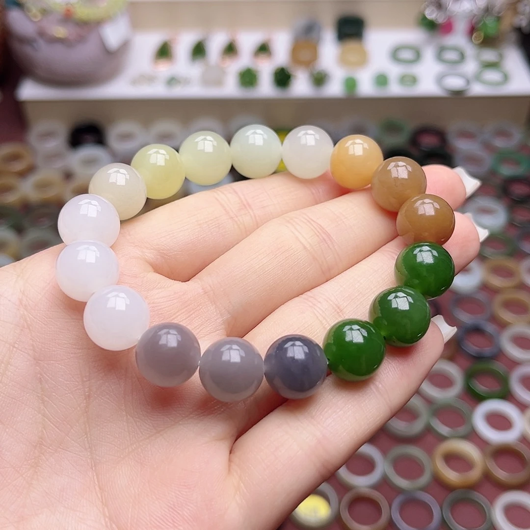 和田玉戒指未镶嵌卡12多宝手串高品质