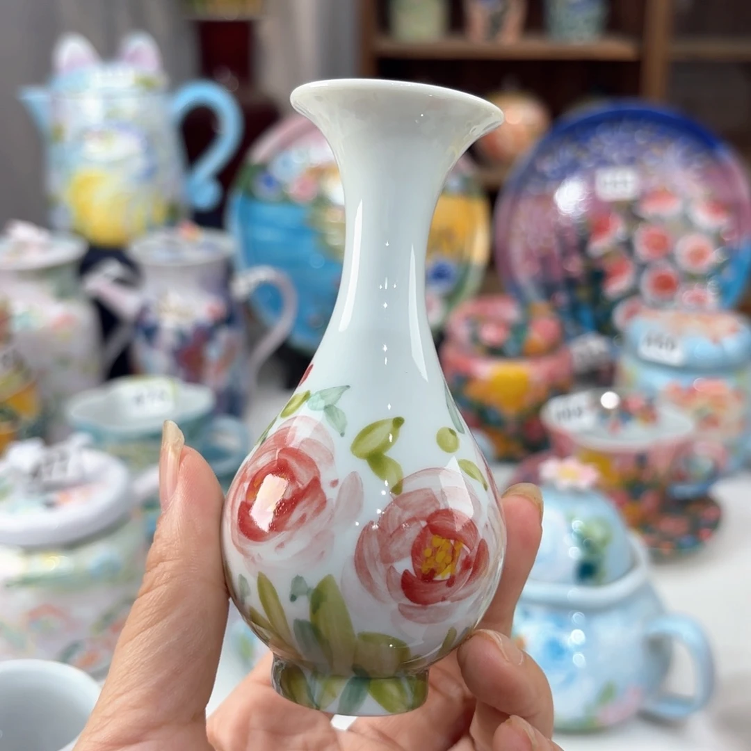 景德镇手绘高温釉下彩陶瓷茶具