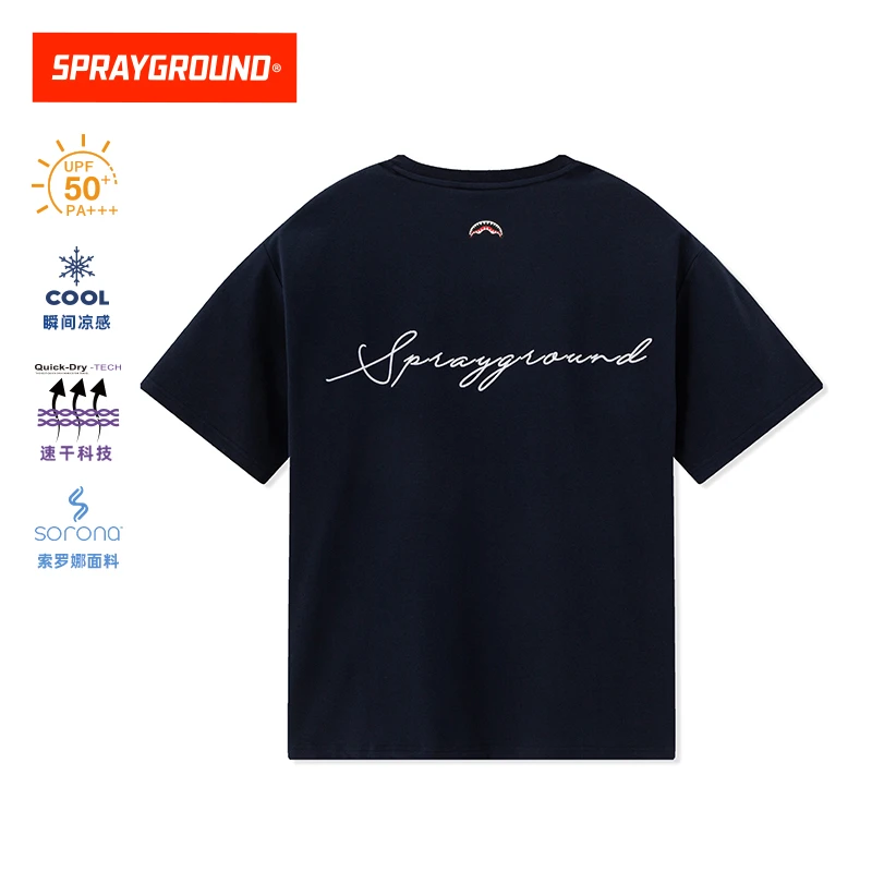 SPRAYGROUND鲨鱼嘴短袖T恤防晒凉感速干百搭休闲潮流HD WE120245