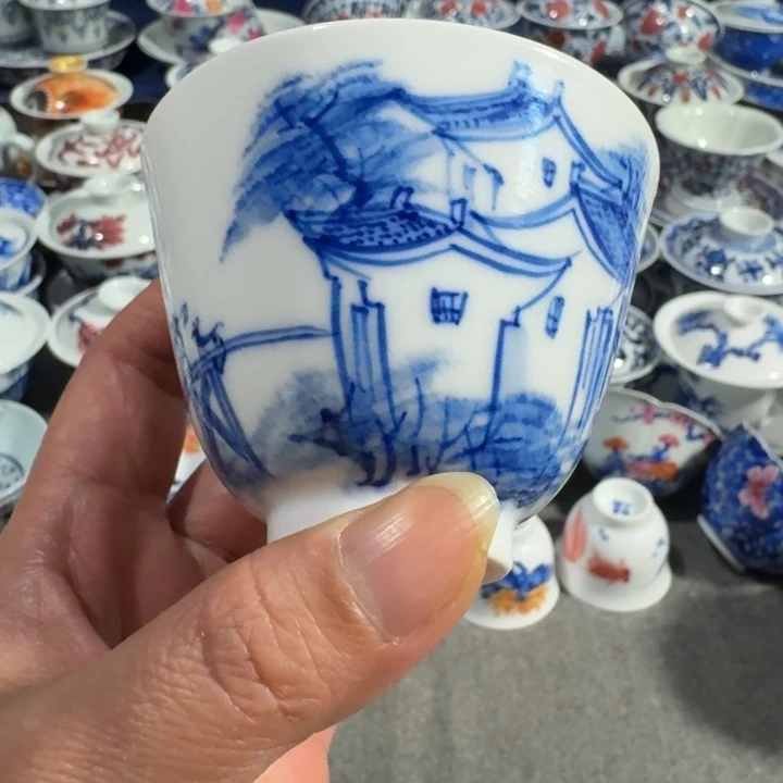 景德镇手工手绘杯