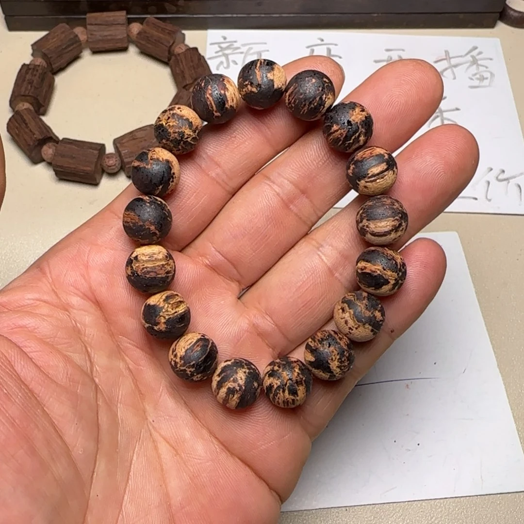 茶***妨其他降真香降真香黄金甲1.2圆珠手串