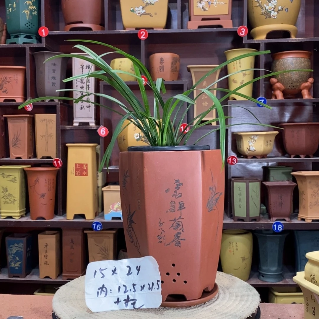 紫砂艺术紫砂花盆