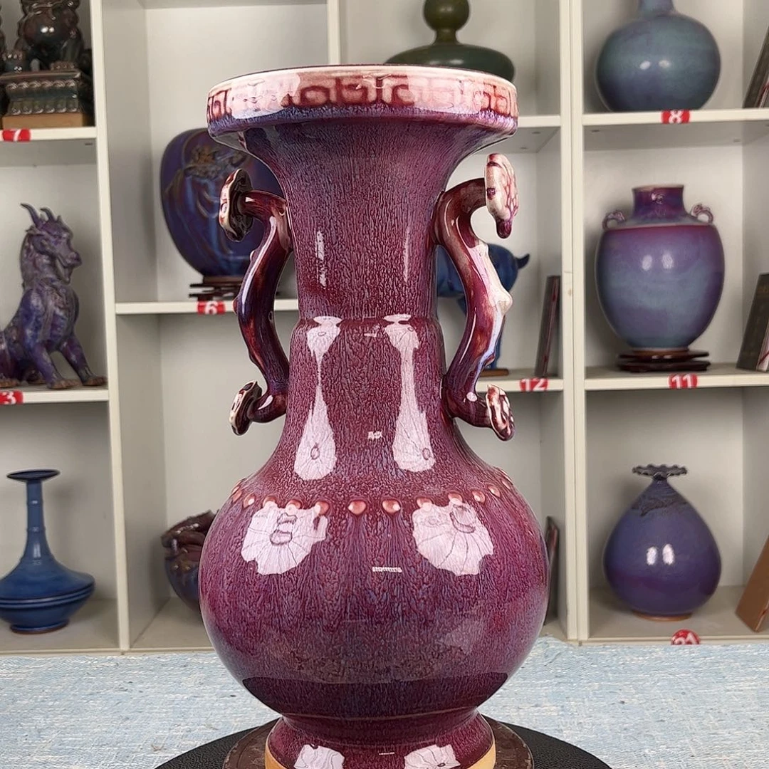 瓷片摆件……如意瓶，无礼盒