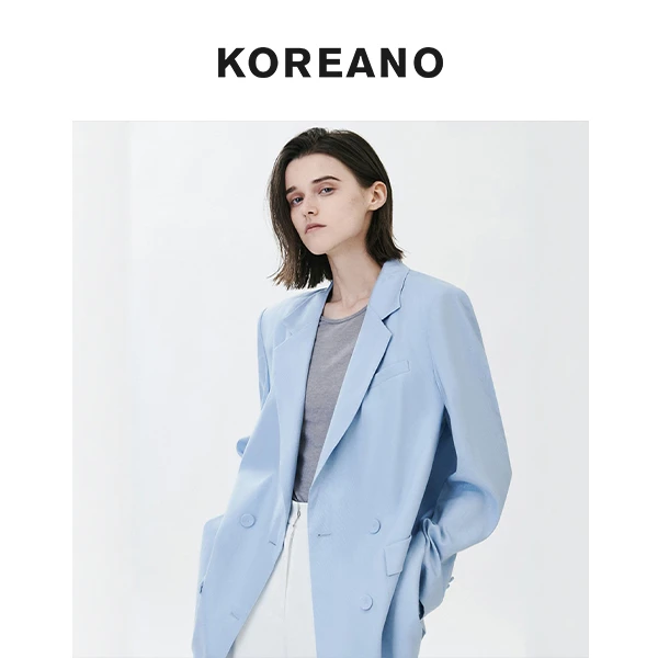 【KOREANO】春秋法式天空蓝高端商旅气质西装  SW2233(JUN)B