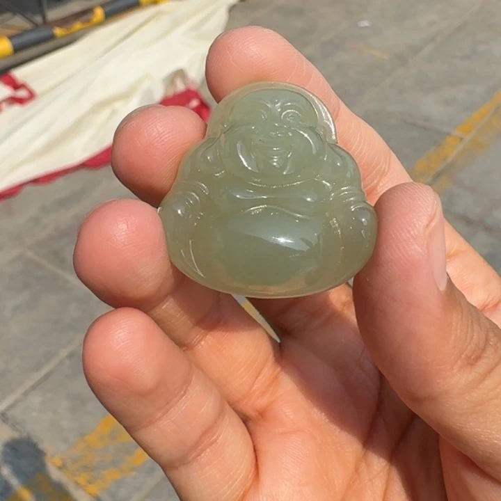 和田玉未镶嵌颈饰高冰佛公刘毅菲F多样性拍一发一