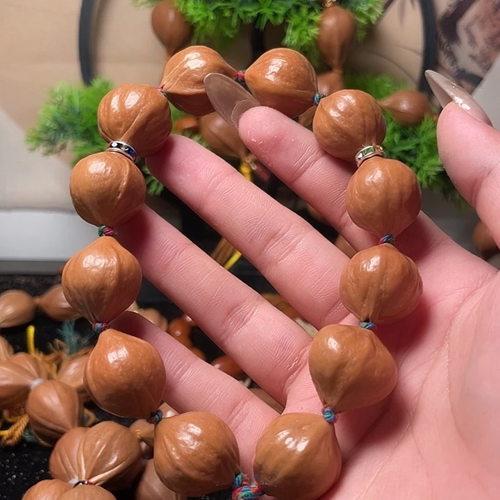 橄榄核手串/手链2.0鹦鹉蒜头12只有一条