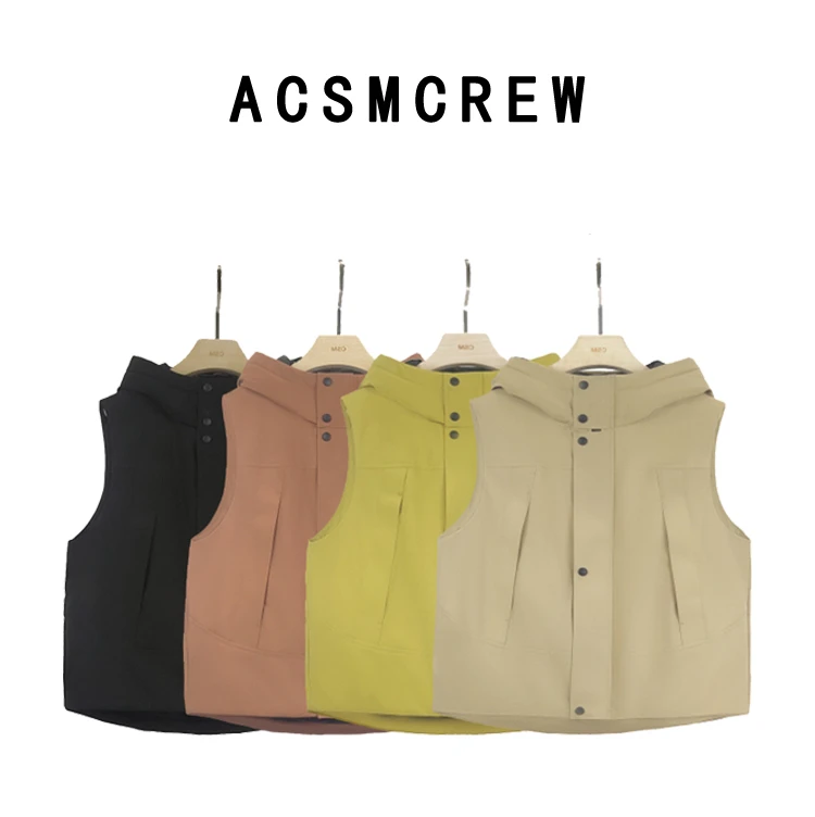 ACSMCREW丨City Walk轻户外极简运动休闲男款冲锋羽绒马甲LDM011