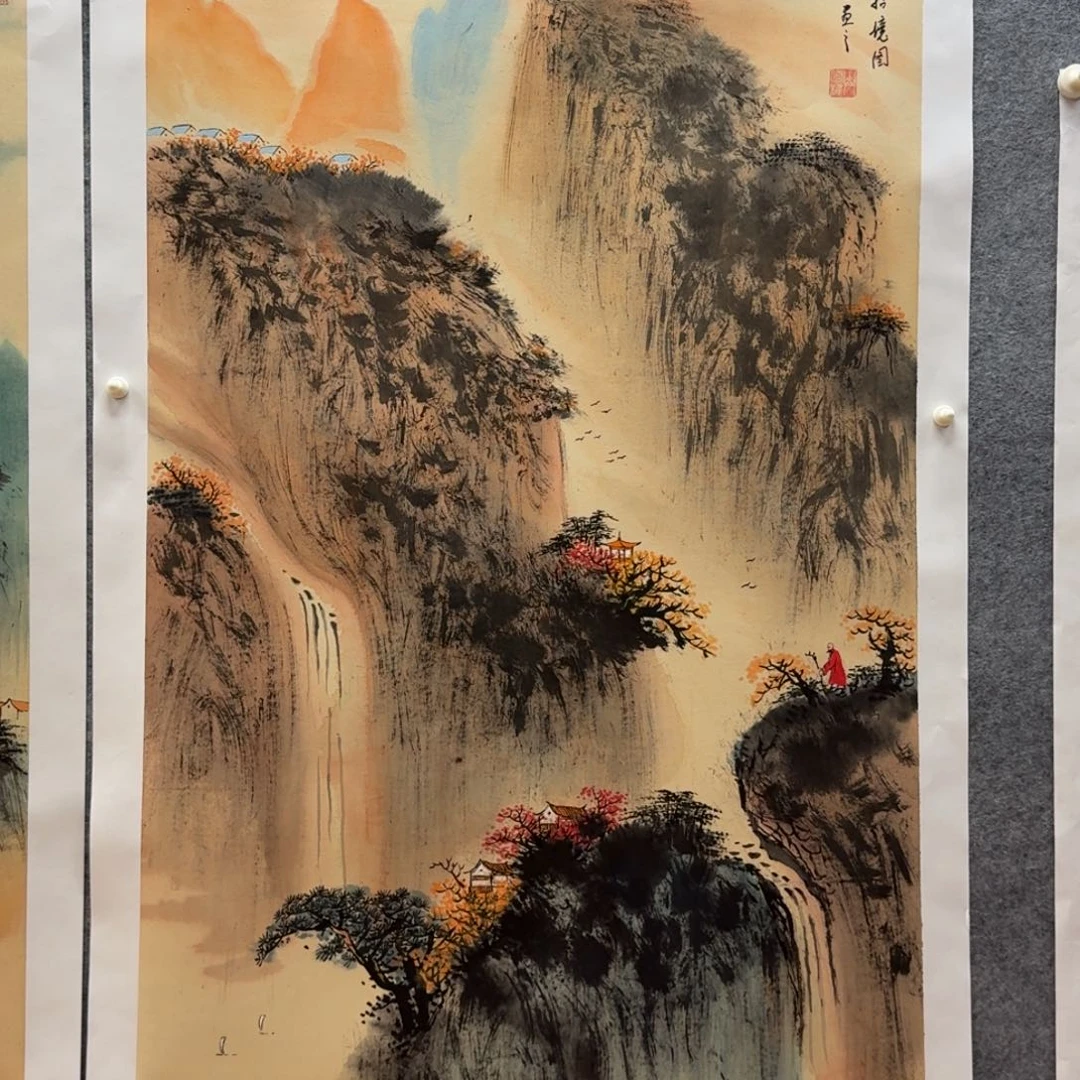 国画刘儒樵四尺山水