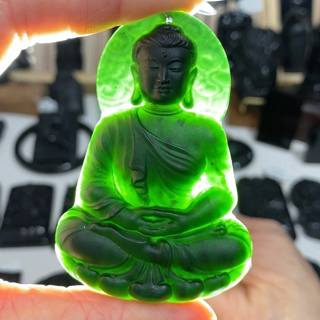 岫玉未镶嵌纯天然岫玉颈饰