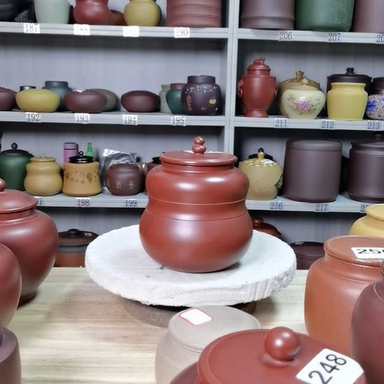 紫砂茶叶罐一斤装吸力罐全手工246