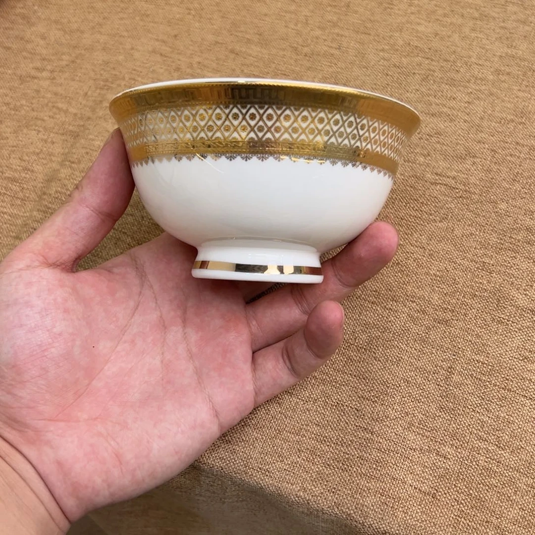 瓷片4.75寸米饭碗四个一单打包