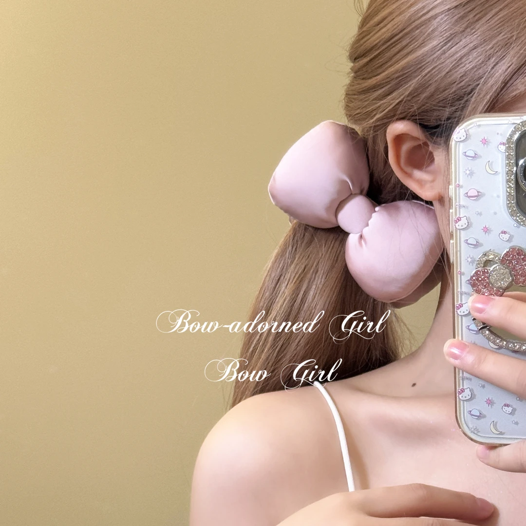 新款发饰少发量～甜美少女感蝴蝶结香蕉夹后脑勺发夹公主高马尾