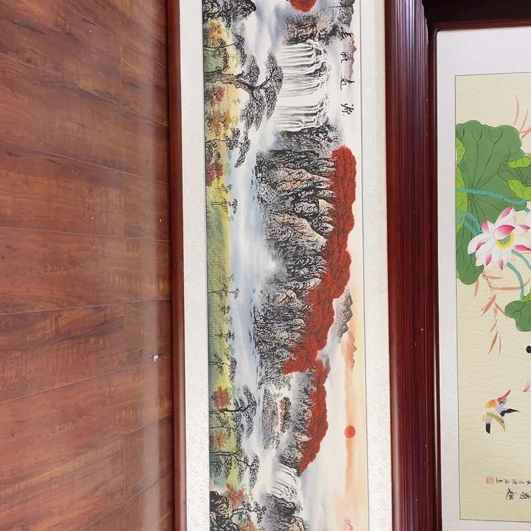 国画带框尺寸48*163厘米