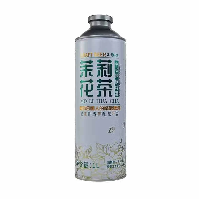 贝哈瑞  12°P茉莉花茶中式精酿啤酒1L/罐