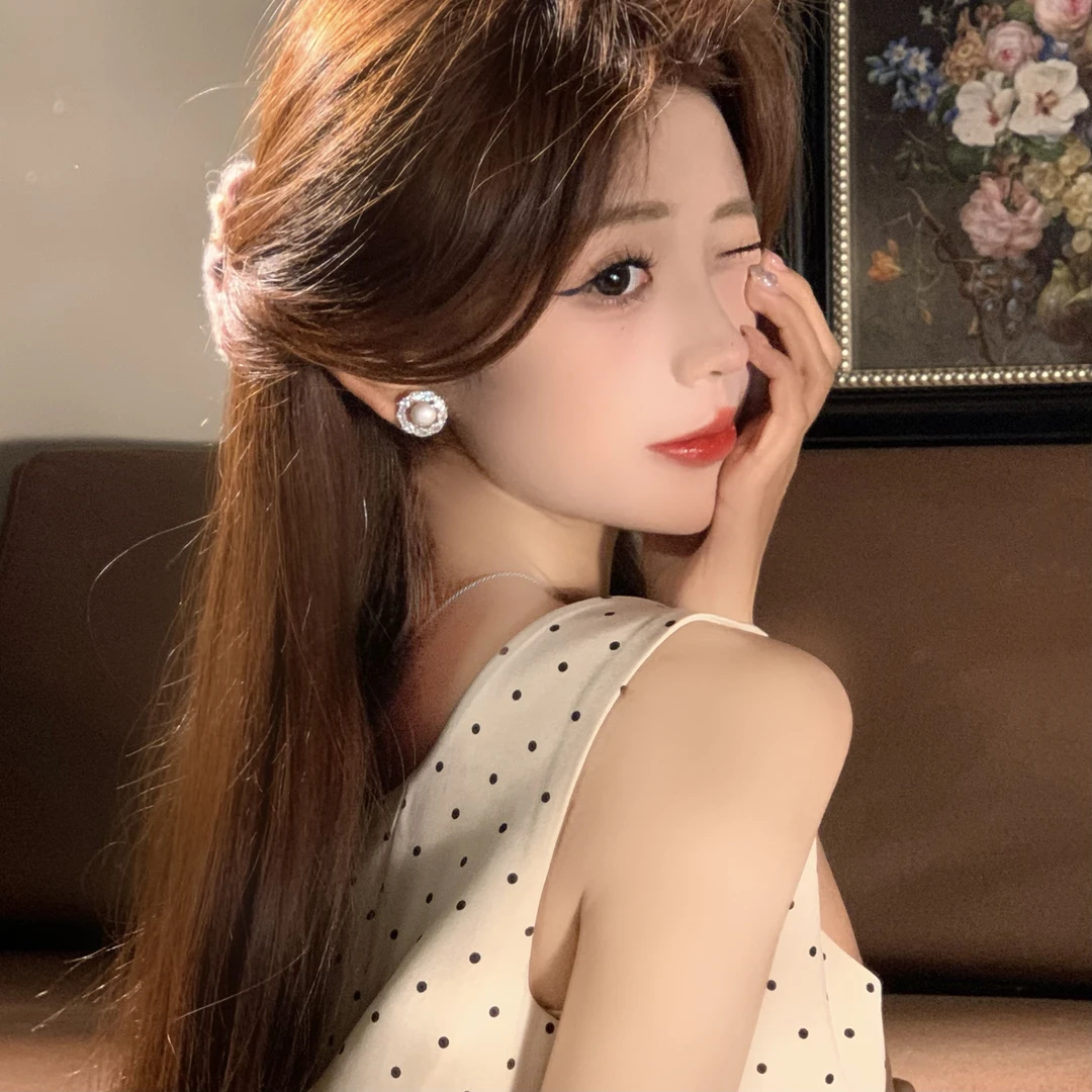 FULL GIRLISH耳环00436时尚轻奢珠珠耳钉耳饰