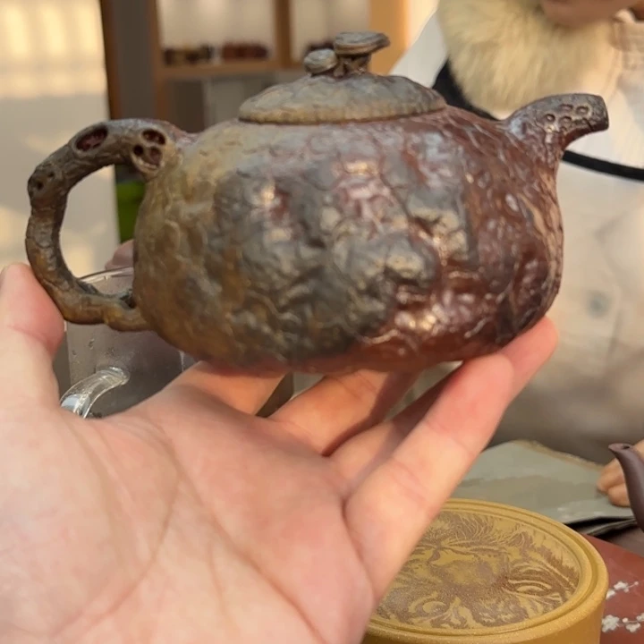 紫砂茶壶紫砂柴烧供春壶