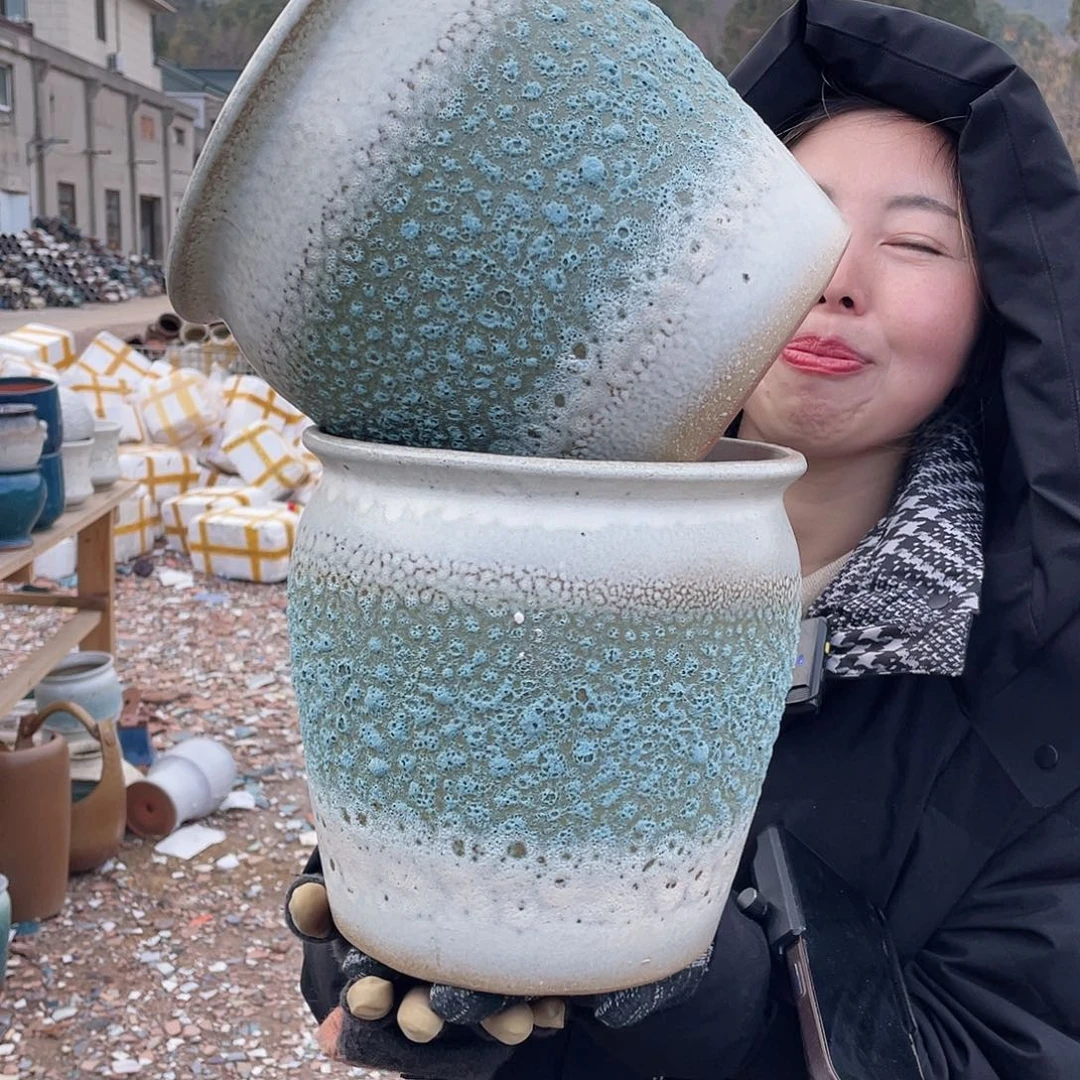 红陶王嫂花盆0217-931