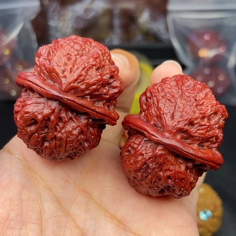 【闪购商品】把件文玩核桃41尺饕餮金蟾52.5克